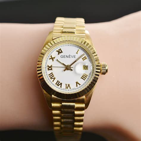 solid gold womens watches